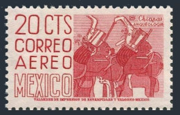 Mexico C220k Perf 11.5x11,MNH.Mi 1023Ax. Air Post 1960.Chiapas Musicians. - Mexique