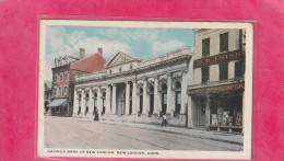 SAVINGS BANK OF NEW LONDON . CONN.  AFFR AU VERSO LE 15-8-1928 .  2 SCANNES - Andere & Zonder Classificatie