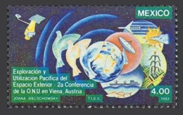 Mexico 1284 Block/4,MNH.Michel 1831. UN Conference:Peaceful Uses Of Outer Space. - Mexico