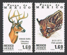 Mexico C581-C582 Blocks/4,MNH.Mi 1605-1606. Protected 1978.Mule Deer.Ocelot. - Mexico