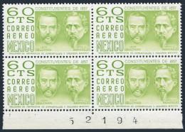 Mexico C445 Block/4, MNH. Michel 1448X. Leon Guzman And Ignacio Ramirez, 1975. - Mexiko