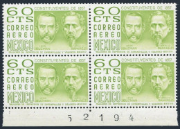 Mexico C445 Block/4, MNH. Michel 1448X. Leon Guzman And Ignacio Ramirez, 1975. - México