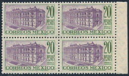 Mexico 829 Block/4, MNH. Michel 928. Communications Buildings, 1947. - México