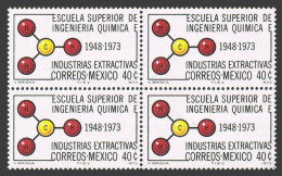 Mexico 1056 Block/4, MNH. Michel 1407. Unsaturated Hydrocarbon Molecule, 1973. - Mexiko