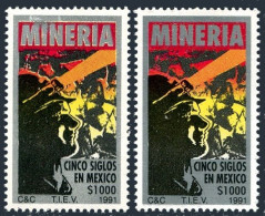 Mexico 1690 & Error, MNH. Michel 2216. Mining In Mexico, 500th Ann. 1991. - Messico
