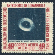 Mexico C124, Hinged. Michel 814. Astrophysics 1942. Planetary Nebula In Lyra. - Mexiko
