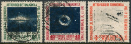 Mexico C123-C126, Used. Michel 813-815. Air Post 1942. Astrophysics. - México