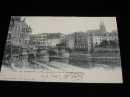 Metz - St. Georgsbrücke Und Waschanstalt -  Nels Metz Serie 104 No. 84   S/w  Postalisch Gelaufen - Sonstige & Ohne Zuordnung