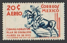 Mexico C82,MNH.Michel 746-748. Plan Of Guadalupe,25,1938.Cavalryman. - Messico