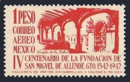 Mexico C131,MNH.Mi 840. San Miguel De Allende,1943.Church Of Our Lady Of Health. - Messico