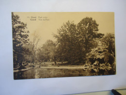 BELGIUM POSTCARDS GAND GENT 1932  PARK ZICHT - Altri & Non Classificati