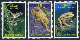 Montserrat 780-782, MNH. Michel 813-815. Tree Frog, Crapaud Toad, Chicken, 1991. - Montserrat