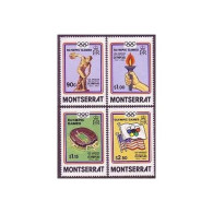 Montserrat 520-523, Hinged. Olympics Los Angeles-1984. Discus,Stadium,Torch,Flag - Montserrat