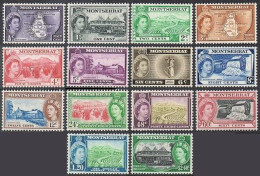 Montserrat 128-141,MNH.Mi 129-143. Elizabeth II, 1953. Government House, Church, - Montserrat