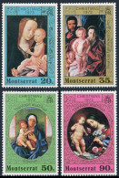 Montserrat 296-299,hinged. Mi 295-298. Christmas 1973. Studio Of David,Jordaens, - Montserrat