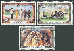 Montserrat 363-365 Blocks/4,MNH. Mi 363-365. QE II Silver Jubilee Of Reign,1977. - Montserrat