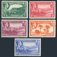 Montserrat 92-96,MNH.Mi 93-97. George VI 1941-1843.Carr's Bay,Sea Island Cotton, - Montserrat