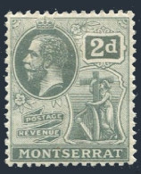 Montserrat 45 Wmk 3, Hinged. Mi  43. King George V. Symbol Of The Colony, 1916. - Montserrat