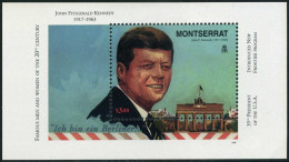 Montserrat 945,MNH. Mi Bl.76. Famous People Of 20th Century.1998.John F.Kennedy. - Montserrat