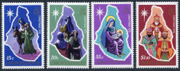 Montserrat 355-358, 358a, MNH. Mi 355-358,Bl.10. Christmas 1976. Map, Bethlehem, - Montserrat