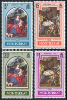 Montserrat 244-247,MNH. Mi 243-246. Christmas 1970. Durer,Domenichino.Dog,Sheep. - Montserrat