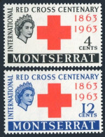 Montserrat 151-152, MNH. Michel 152-153. Red Cross Centenary, 1963. - Montserrat