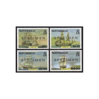 Montserrat 618-621 SPECIMEN,MNH.Michel 643-646. Sail Packets 1986.Clipper Ships, - Montserrat