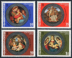 Montserrat 282-285,MNH.Michel 281-284. Christmas 1972.Raphael,Fungai,Botticelli. - Montserrat