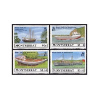 Montserrat 717-720,MNH.Michel 746-749. Ships Built In Montserrat,1989. - Montserrat