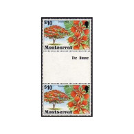 Montserrat 340-354 Gutter,MNH.Michel 340-354. Flowering Trees Of Montserrat,1976 - Montserrat