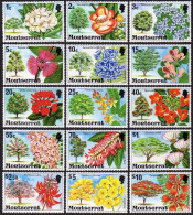 Montserrat 340-354,MNH.Michel 340-354. Flowering Trees Of Montserrat,1976. - Montserrat
