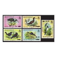 Montserrat 651-655,MNH.Michel 670-674. Birds 1987.Ibis,Booby,Crackle,Heron,Hawk, - Montserrat