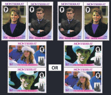 Montserrat 615-616,617,MNH.Michel 638-641,Bl.3.Prince Andrew,Sarah Ferguson,1986 - Montserrat