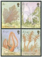 Montserrat 855-858, MNH. Mi 910-913. Sea Vegetation 1995. Fan, Lily, Pen, Fern. - Montserrat