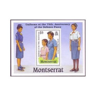 Montserrat 711,MNH.Michel 740 Bl.51. Uniforms.Defense Force-75,1989. - Montserrat