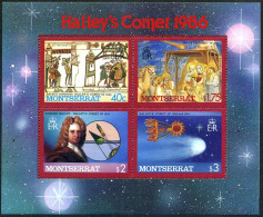 Montserrat 605-612,613-614,MNH.Michel 622-637,Bl.35-36. Halley's Comet,1986. - Montserrat