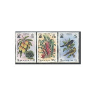 Montserrat 551-553, MNH. Michel 565-567. 1985. Mango, Lobster Claw, Oriole. - Montserrat