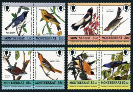 Montserrat 580-583 Ab,MNH.Michel 597-604. Audubon's Birds 1985.Warbler,Grosbeak, - Montserrat