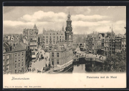 AK Amsterdam, Panorama Met De Munt  - Amsterdam