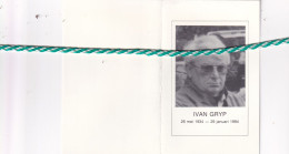 Ivan Gryp-Van Laecke, Zomergem 1934, Gent 1994. Foto - Overlijden