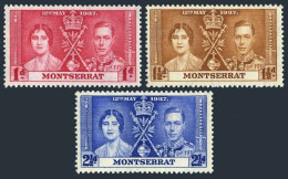 Montserrat 89-91, MNH. Mi 90-92. Coronation 1937:Queen Elizabeth,King George VI. - Montserrat