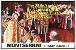 Montserrat 385-388 Booklet, MNH. QE II, Coronation-25. 1978. Cathedrals. - Montserrat