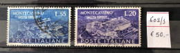 Italie Timbres  N°602/03 Oblitéré - 1946-60: Gebraucht