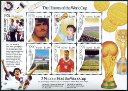 Nevis 1124 Ah Sheet, MNH. Mi . The History Of World Soccer Cup, 1999. - St.Kitts En Nevis ( 1983-...)