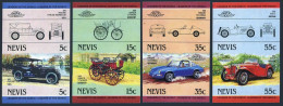 Nevis 287,293,296,302 Imperf Ab Pairs,MNH. World Classic Cars,1985.Packard Twin - St.Kitts Y Nevis ( 1983-...)