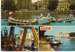 Agde - Les Joutes, La Cathédrale St Etienne, Les Quais - Agde