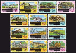 Nevis 100-112 SPECIMEN,MNH.Michel 25-37. Views,Sea Crab,Lobster,Fruit,College, - St.Kitts And Nevis ( 1983-...)
