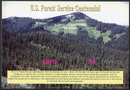 Nevis 1469, 1470-1471 Sheets, MNH. U.S. Forest Service, 100, 2006. - St.Kitts And Nevis ( 1983-...)