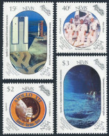 Nevis 586-589, MNH. Michel 518-522. Moon Landing, 20th Ann. 1989. Apollo 12. - St.Kitts En Nevis ( 1983-...)