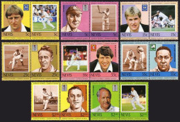 Nevis 383-390 Ab,MNH.Michel 186-193,220-227. World Leaders-Cricket Players,1984. - St.Kitts And Nevis ( 1983-...)